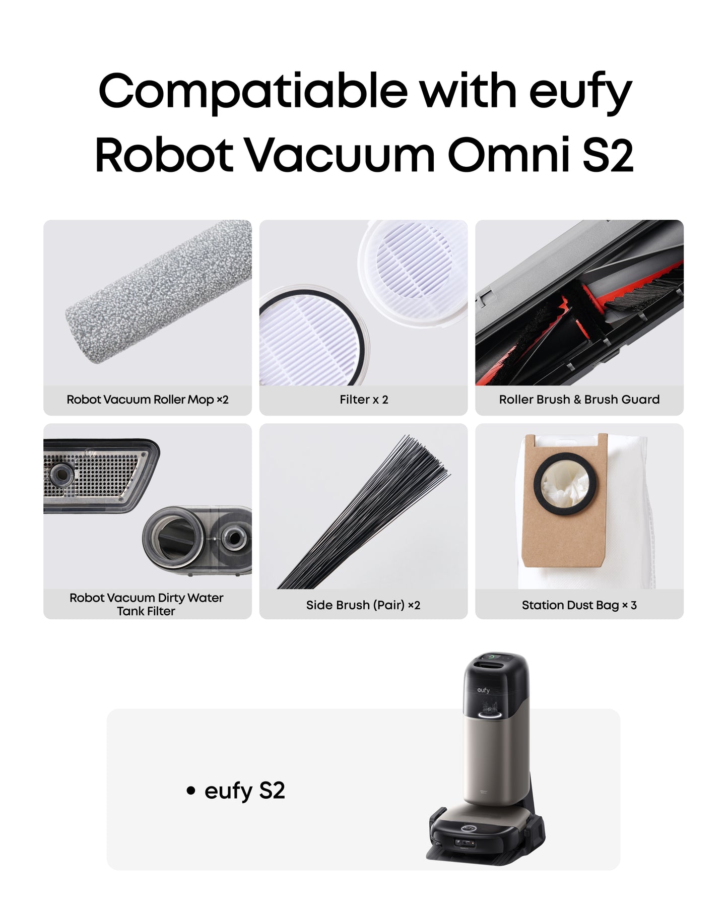 Replacement Accessory Kit for eufy S2