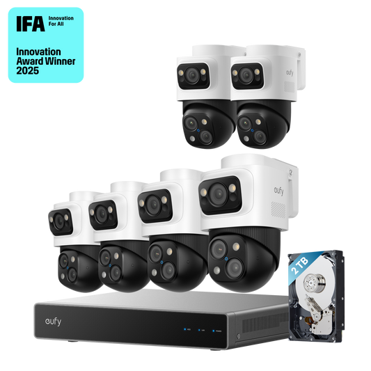 eufy PoE NVR CCTV Security System S4 Max (6 × PoE Add-on Cam S4)