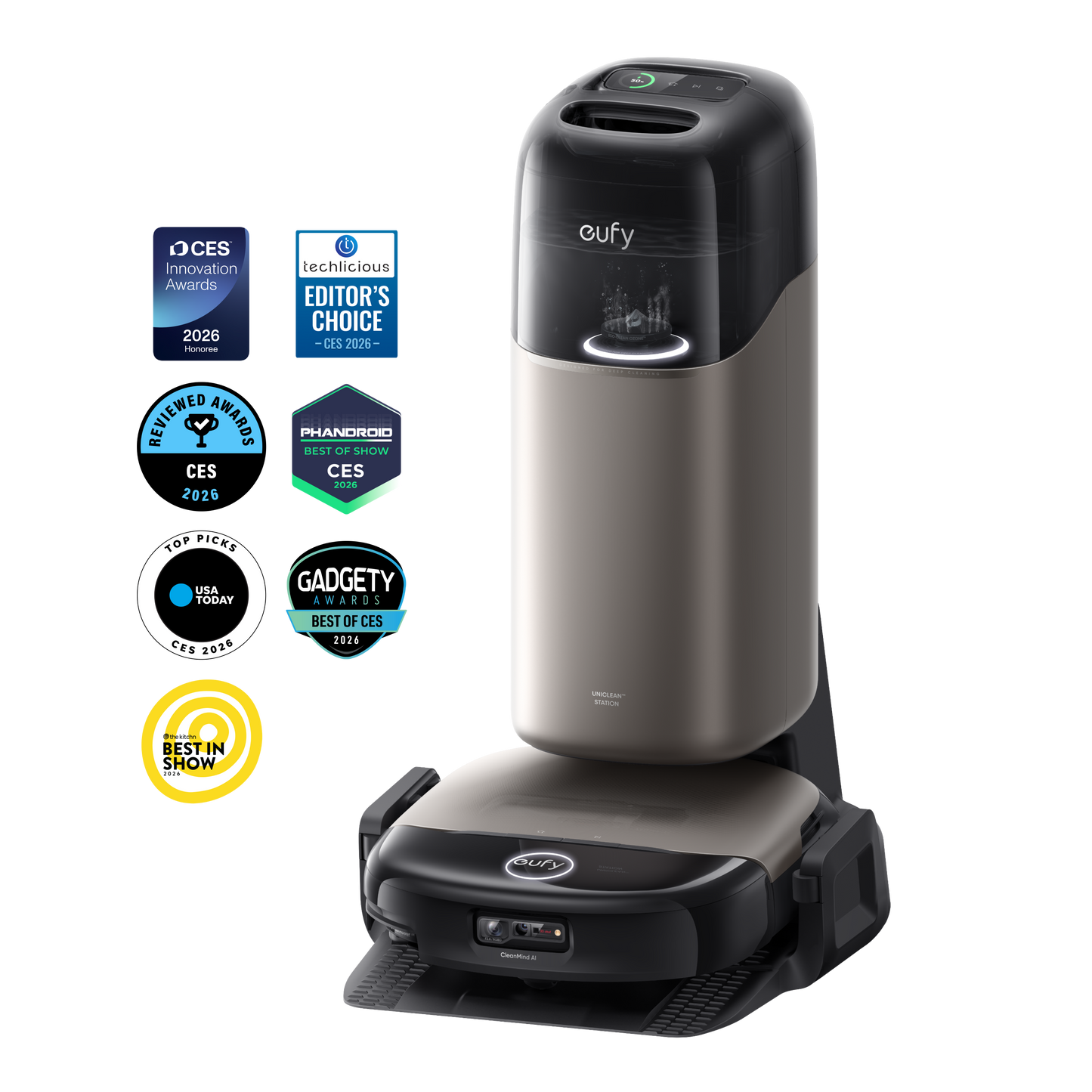 eufy Omni S2 | 2026 NEW Robot Vacuum and Mop, 30000 Pa