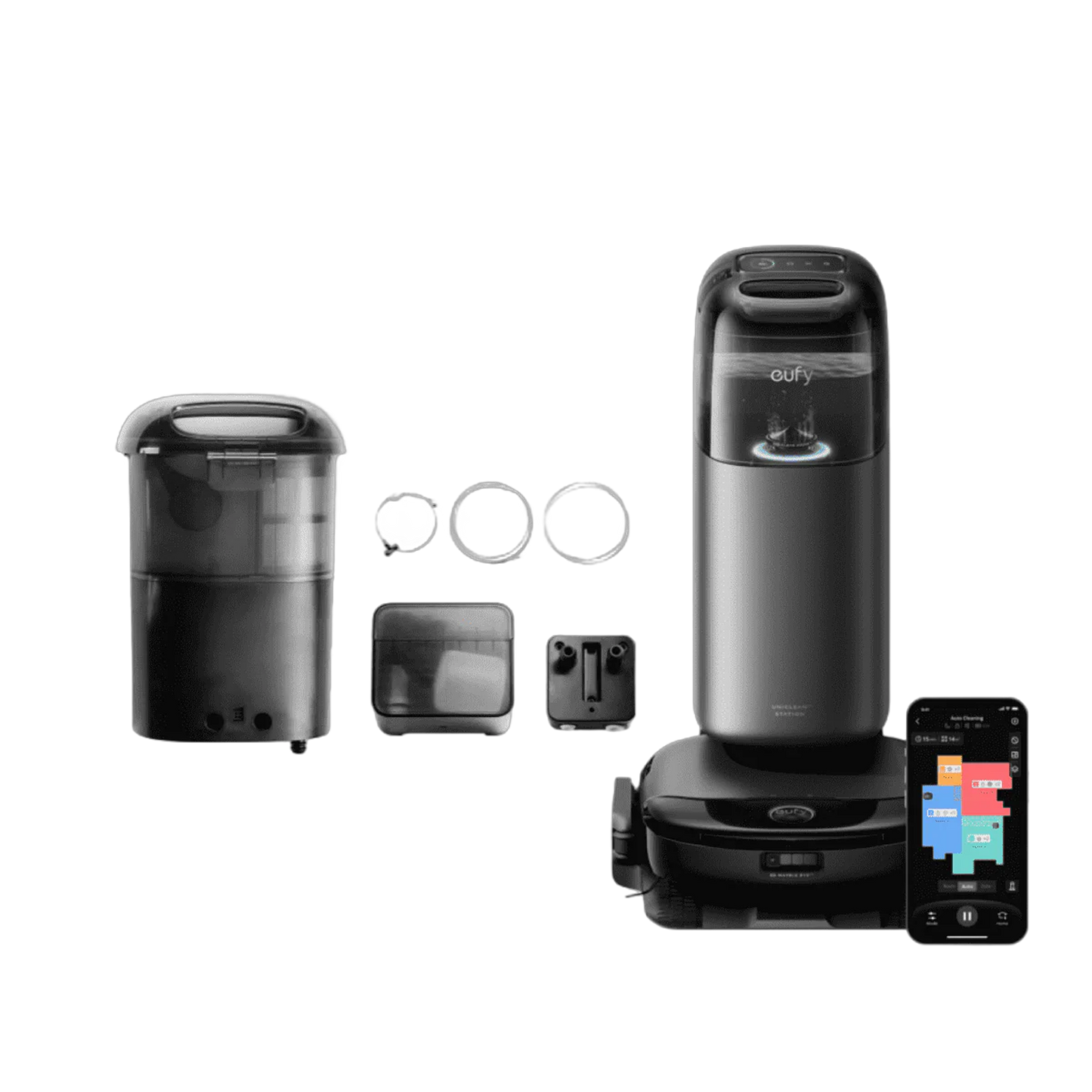 eufy Robot Vacuum Omni S1 Pro + Accessory-Auto Water Refill and Drainage System