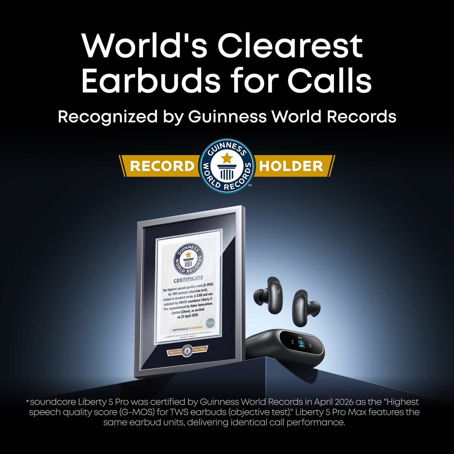 ANKER soundcore Liberty 5 Pro | Noise Cancelling Earbuds for Clear Calls