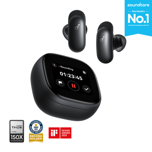 ANKER soundcore Liberty 5 Pro Max | AI Recording Earbuds with Smart Case