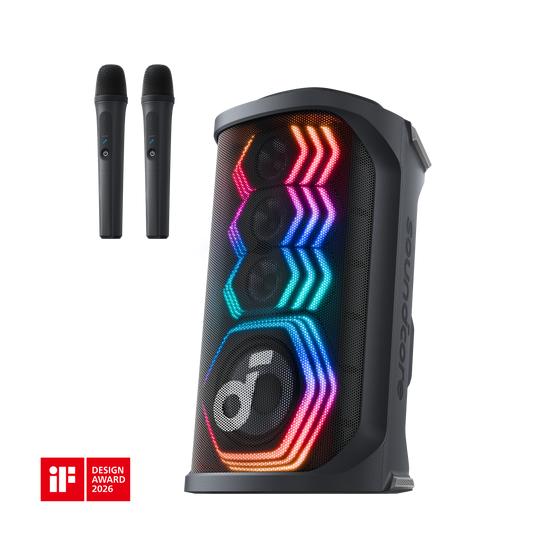 soundcore Rave 3S | AI Karaoke Party Speaker with 200W Sound, Light Show