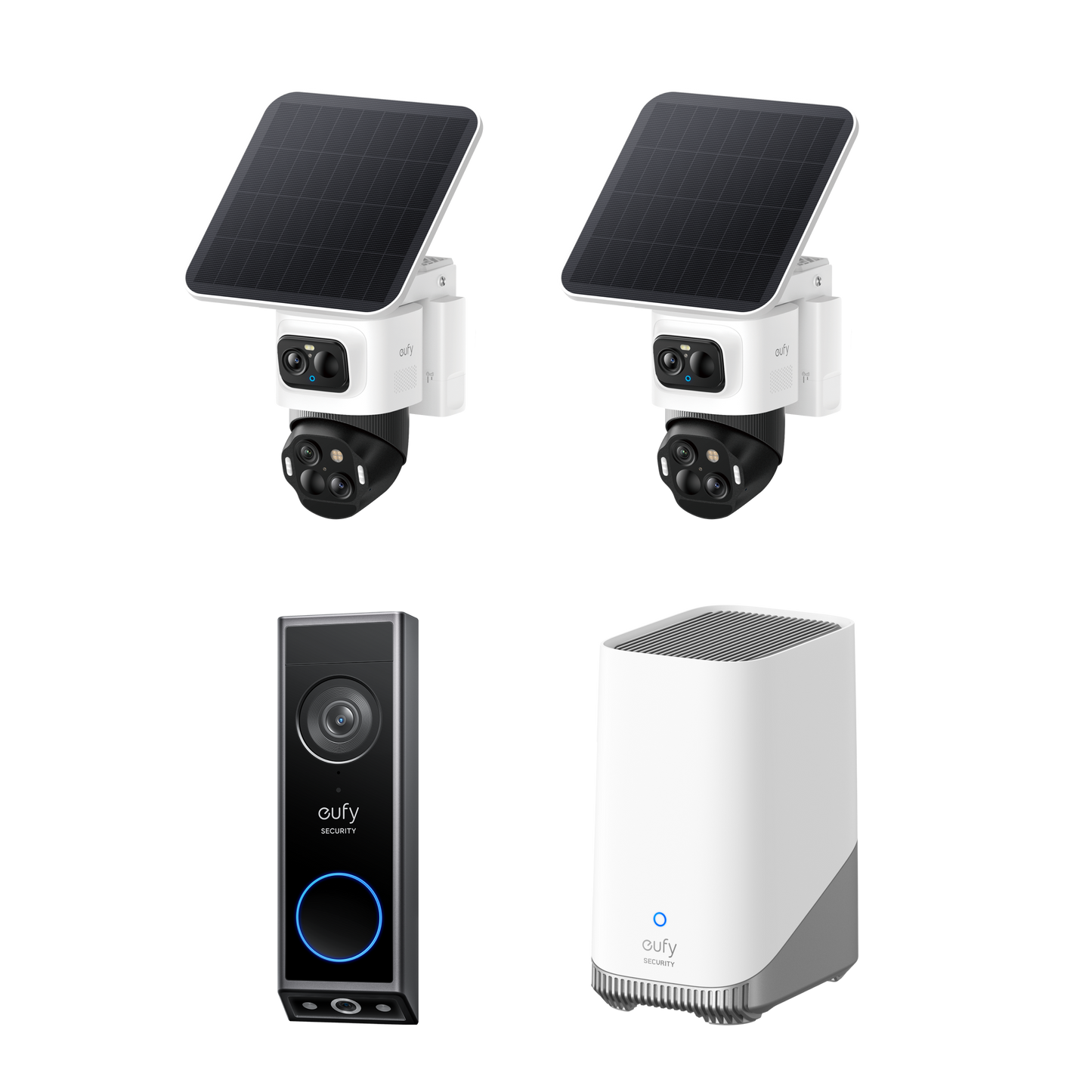 eufyCam S4 (2 pack) + Video Doorbell E340 + Homebase 3