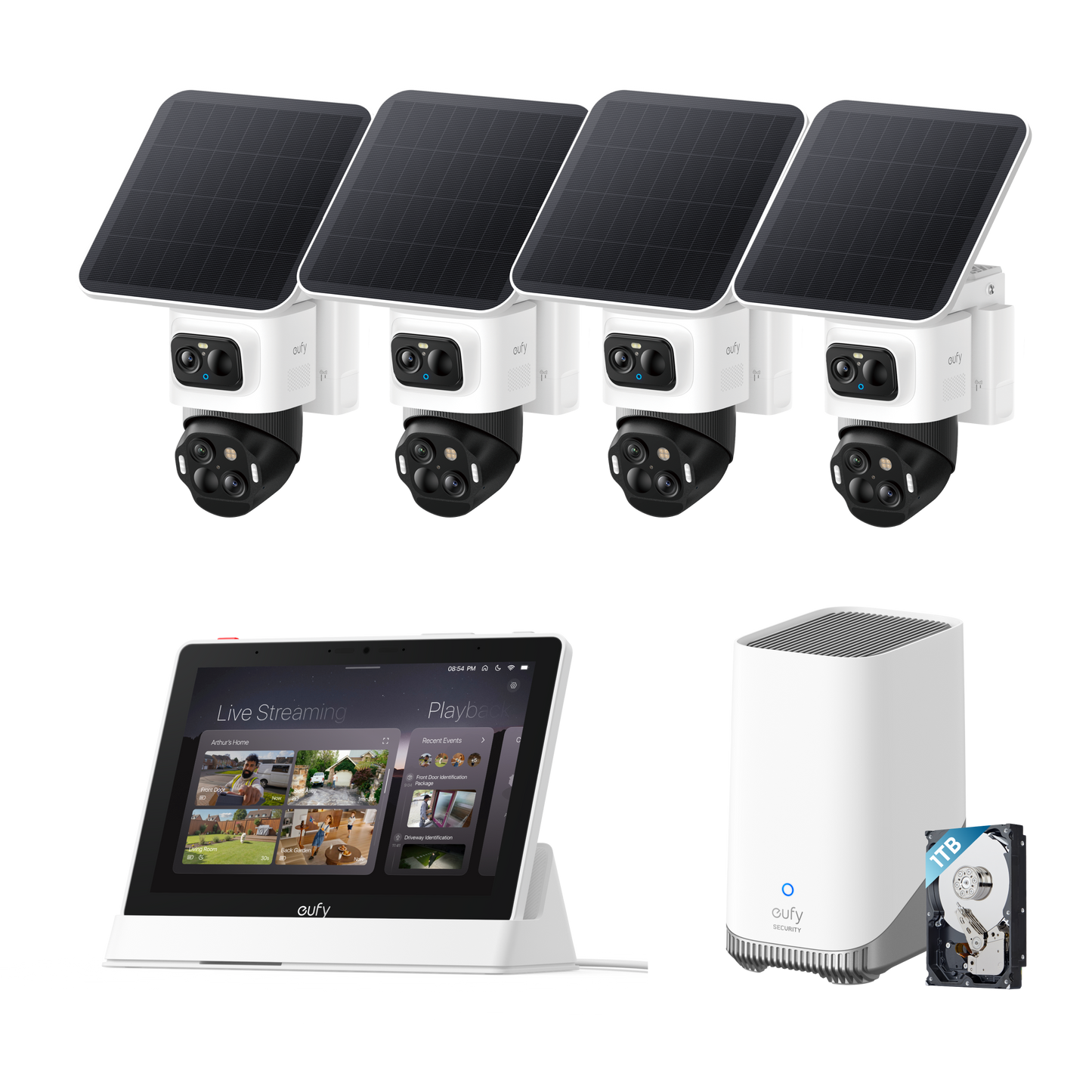 eufyCam S4 Ultimate 4K Outdoor PTZ Security Bundle