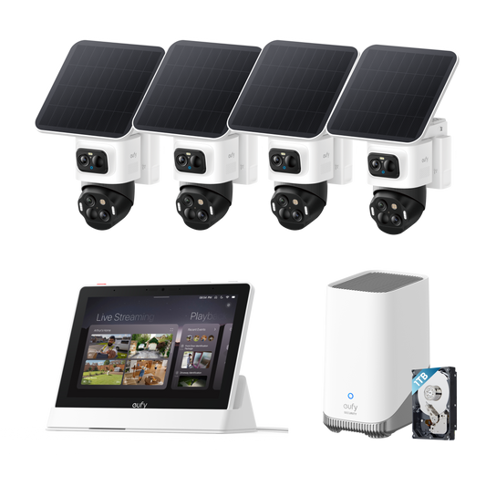 eufyCam S4 Ultimate 4K Outdoor PTZ Security Bundle