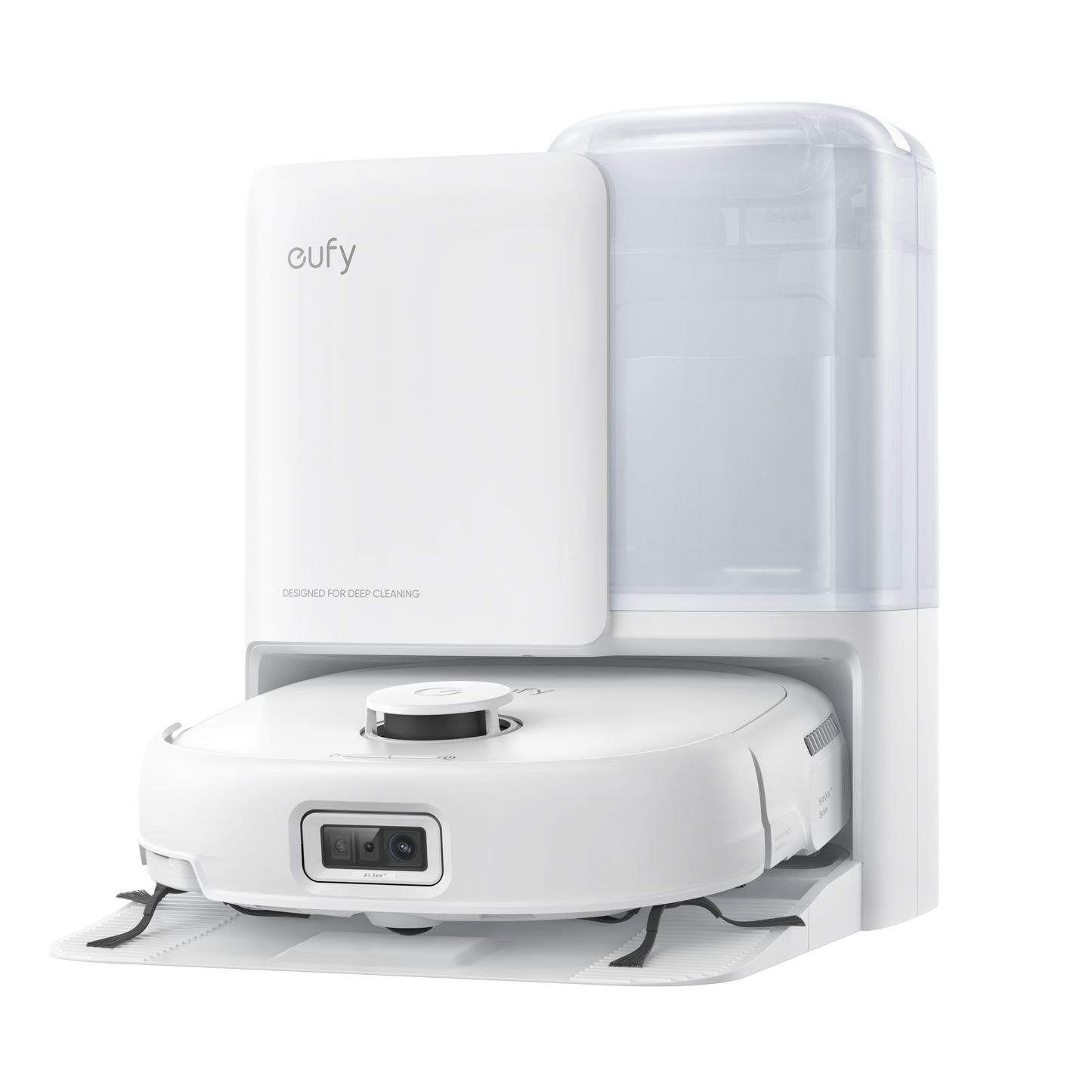 eufy Omni E25 White | Robot Vacuum and Mop, 20000 Pa Suction