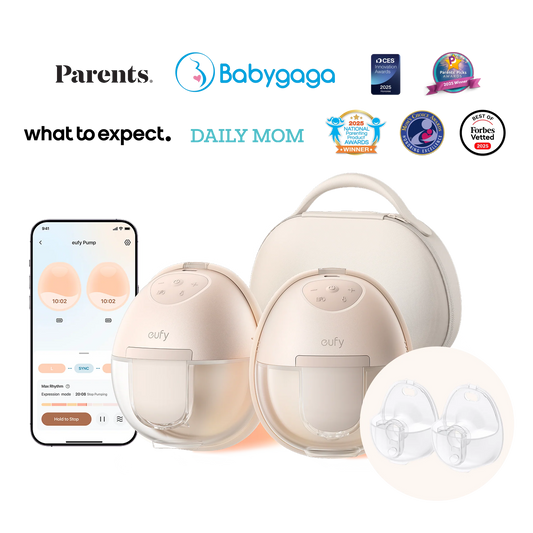 eufy Breast Pump S1 Pro + Original Milk Container (2-Pack)