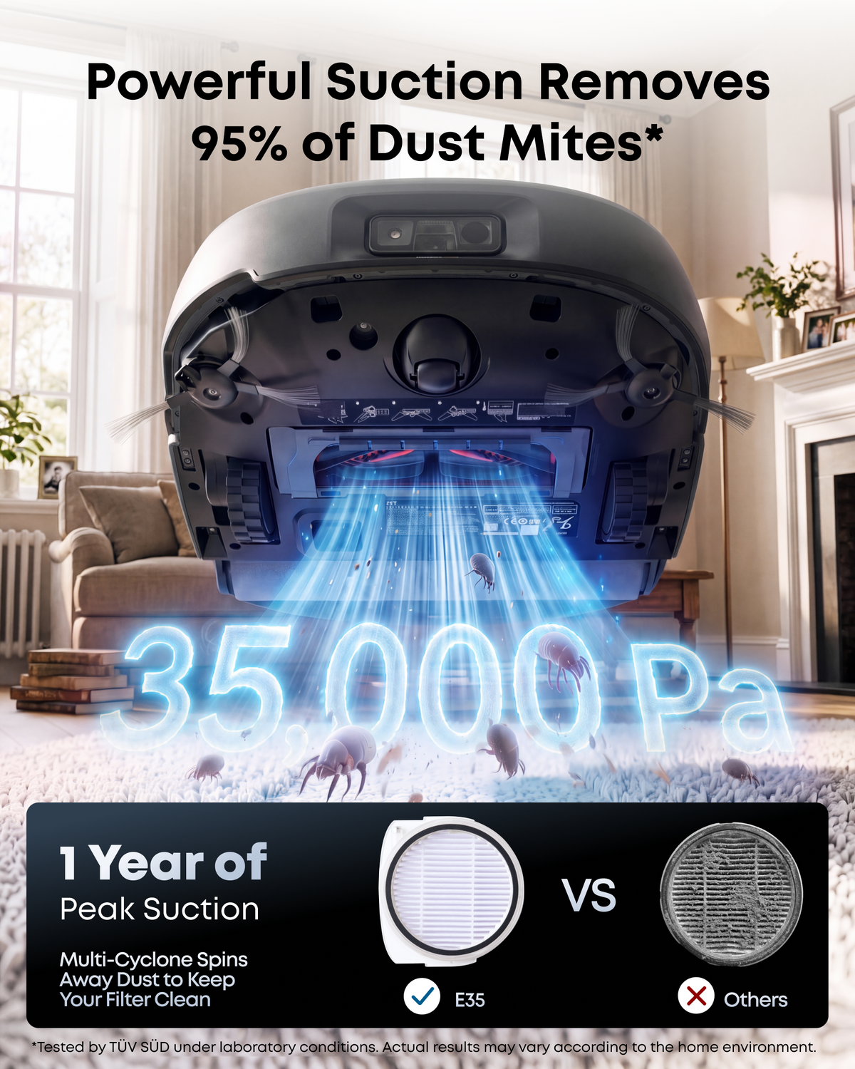 Anker eufy Omni E35 | Robot Vacuum Cleaner with Mop, 35,000 Pa