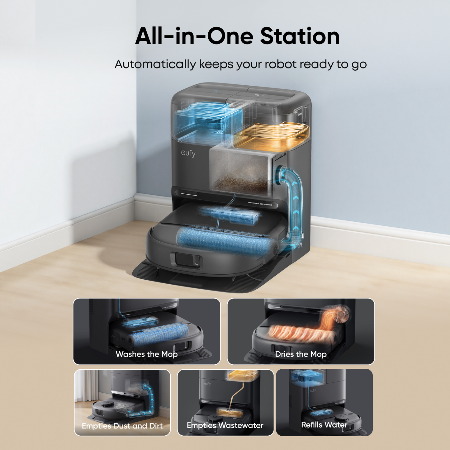 eufy Omni C28 + Floor Cleaning Solution (1-Pack)