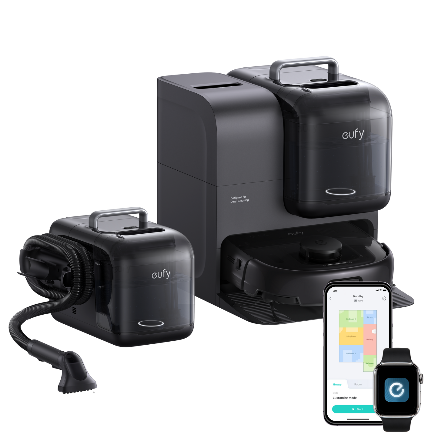 eufy Omni E28 | 3-in-1 Robot Vacuum, Mop, and Portable Deep Cleaner