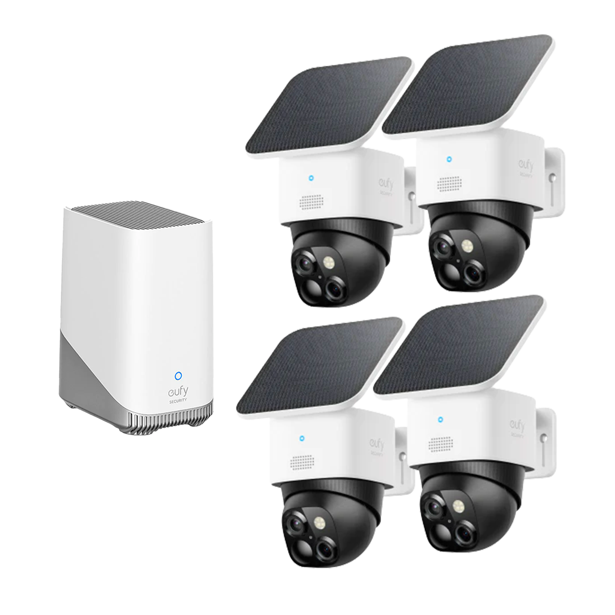 eufy SoloCam S340 (4-Pack) + HomeBase S380