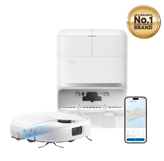eufy Omni C28 (White) | Robot Vacuum and Mop with All-in-One Station