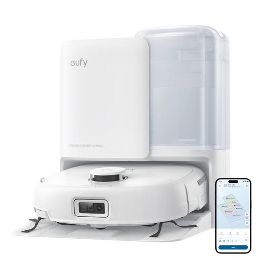 eufy E25 White | Robot Vacuum & Mop, 20KPa Ultra Suction Power